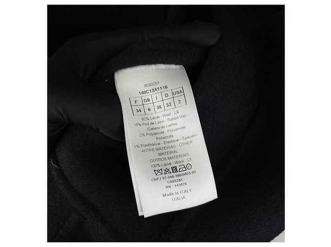 Autre Marque Dior Black Wool Double Breasted Tailored Coat Multiple colors - view 8