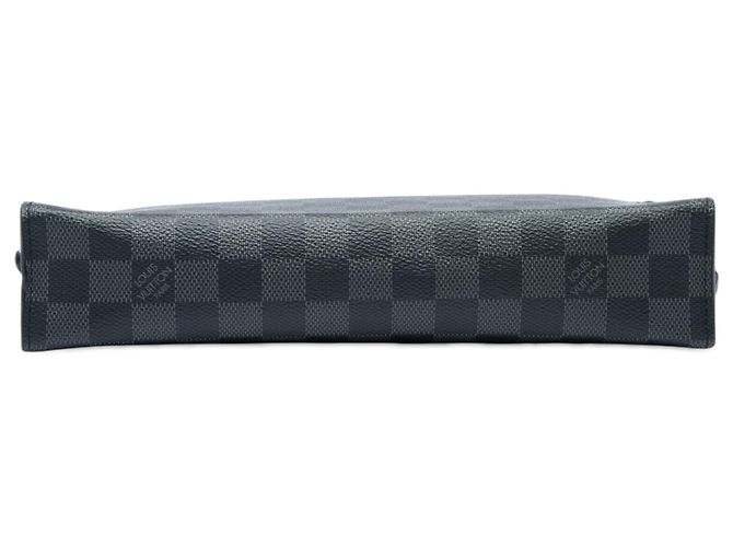 Borsa a pochette Louis Vuitton Damier Graphite Pochette Voyage MM nera Nero - vista 3