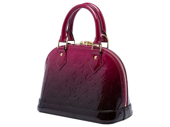 Borsa Satchel Alma BB Louis Vuitton Monogram Vernis Ombre Rossa Rosso - vista 2
