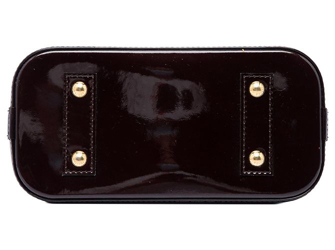Borsa Satchel Alma BB Louis Vuitton Monogram Vernis Ombre Rossa Rosso - vista 3