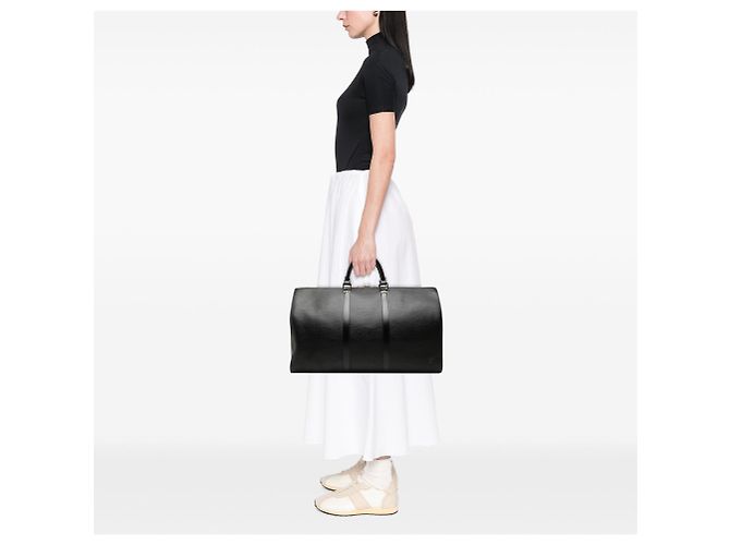 Borsa da viaggio Louis Vuitton Epi Keepall 50 Nera Nero - vista 6