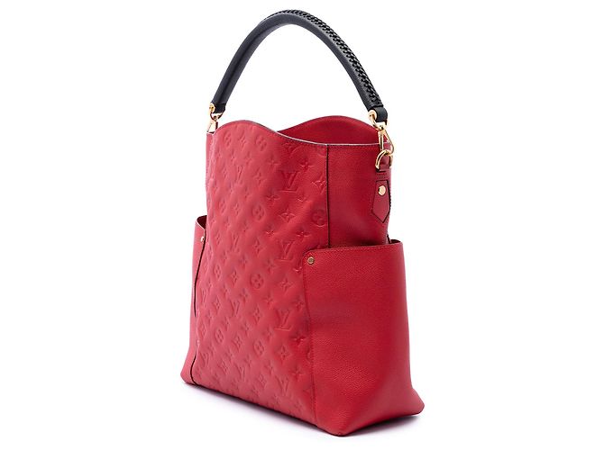 Borsa Satchel Bagatelle Louis Vuitton Monogram Empreinte Rossa Rosso - vista 2