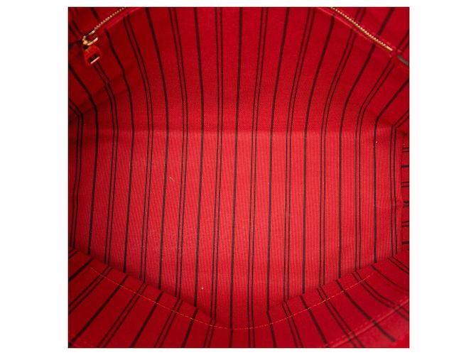 Borsa Satchel Bagatelle Louis Vuitton Monogram Empreinte Rossa Rosso - vista 4