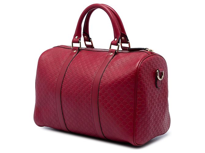 Bolso Boston Satchel Gucci Medium Microguccissima Rojo Roja - vista 2