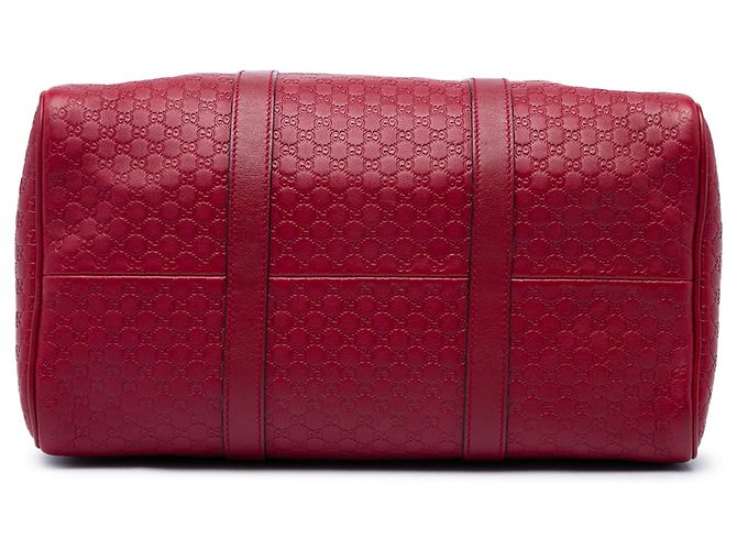 Bolso Boston Satchel Gucci Medium Microguccissima Rojo Roja - vista 3