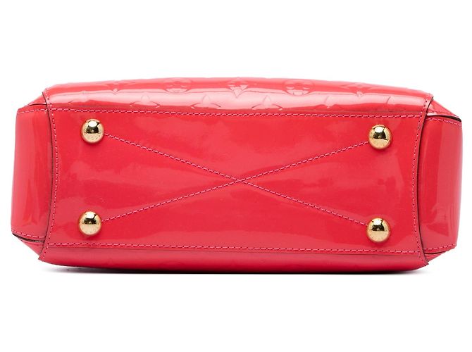 Borsa Satchel Louis Vuitton Monogram Vernis Montaigne BB Arancione - vista 3
