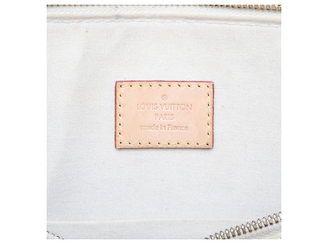 Borsa Louis Vuitton Monogram Vernis Alma GM Beige - vista 5