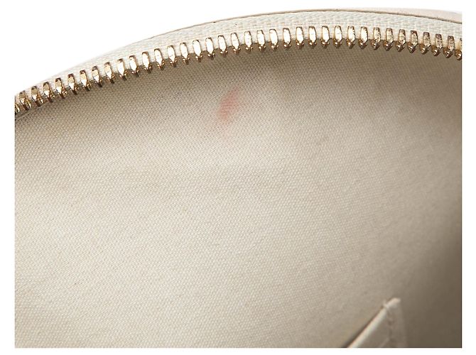Borsa Louis Vuitton Monogram Vernis Alma GM Beige - vista 6