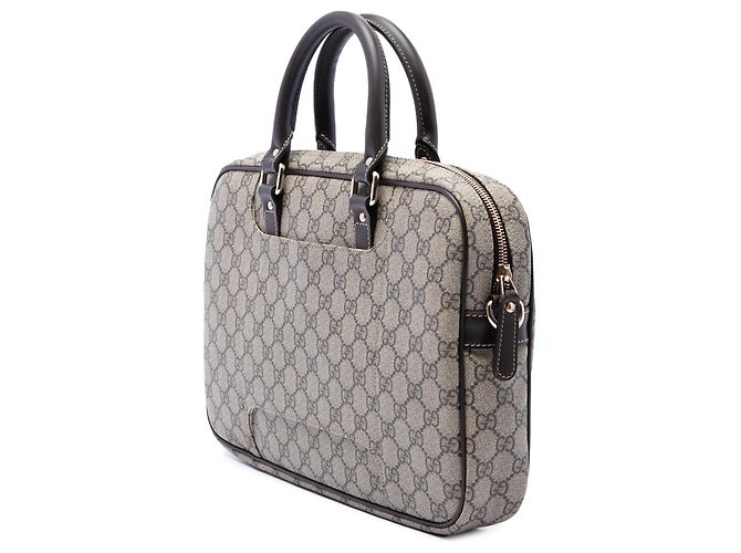 Borsa business Gucci GG Supreme Beige - vista 2