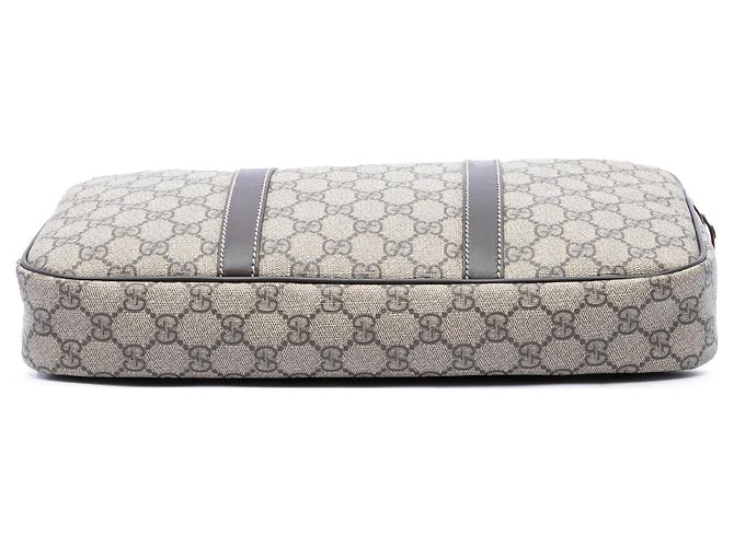 Borsa business Gucci GG Supreme Beige - vista 3