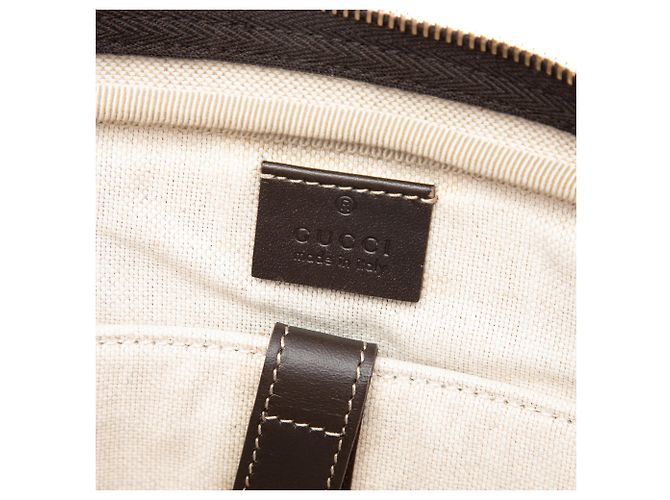Borsa business Gucci GG Supreme Beige - vista 5