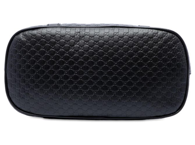Borsa Dome Gucci Medium Microguccissima Nera Nero - vista 3