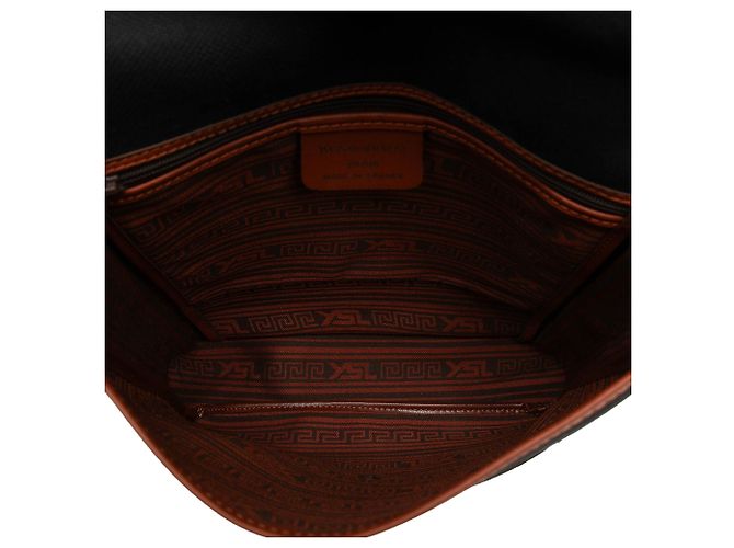 Autre Marque Borsa a tracolla in tela Saint Laurent nera Nero - vista 4