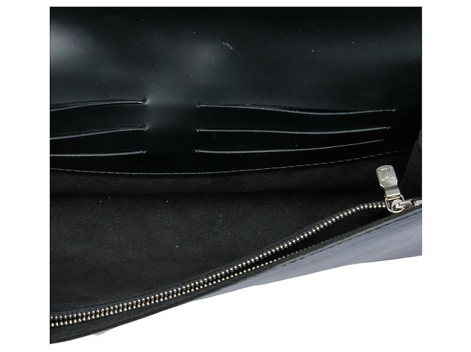Borsa a Tracolla e Clutch Louis Vuitton Epi Sevigne Nera Nero - vista 4