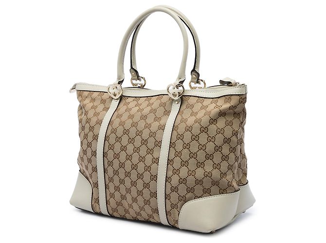 Tote Lovely Gucci GG Canvas beige - vista 2