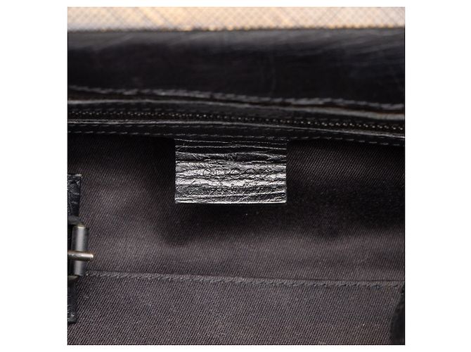 Borsa Gucci GG Canvas con struttura in legno nera Nero - vista 5