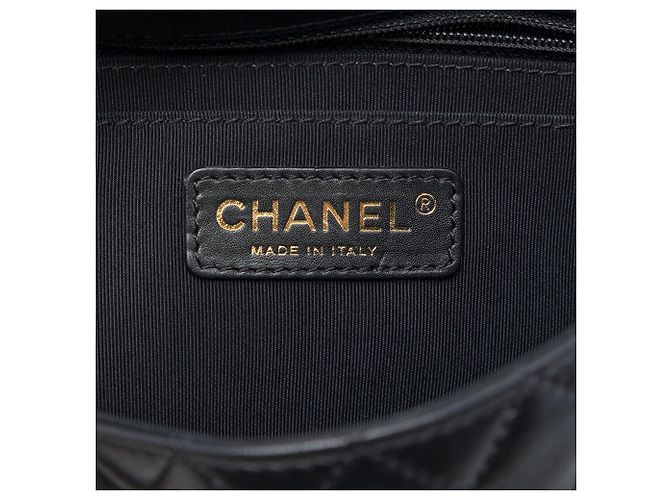 Borsa a tracolla Chanel Medium Classic Single Flap in pelle di agnello nera con ciondoli a cuore Valentines Nero - vista 5