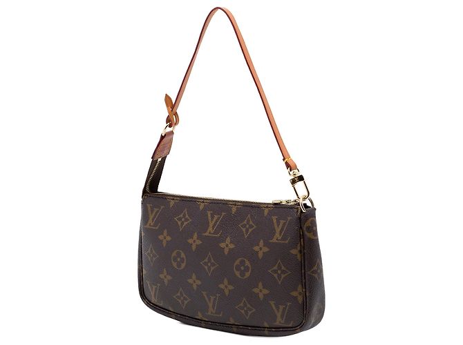 Borsa a tracolla Louis Vuitton Monogram Pochette Accessoires Marrone - vista 2