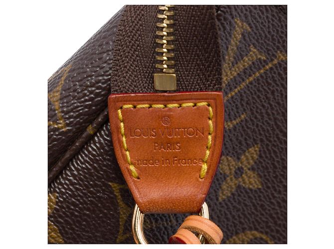Borsa a tracolla Louis Vuitton Monogram Pochette Accessoires Marrone - vista 5