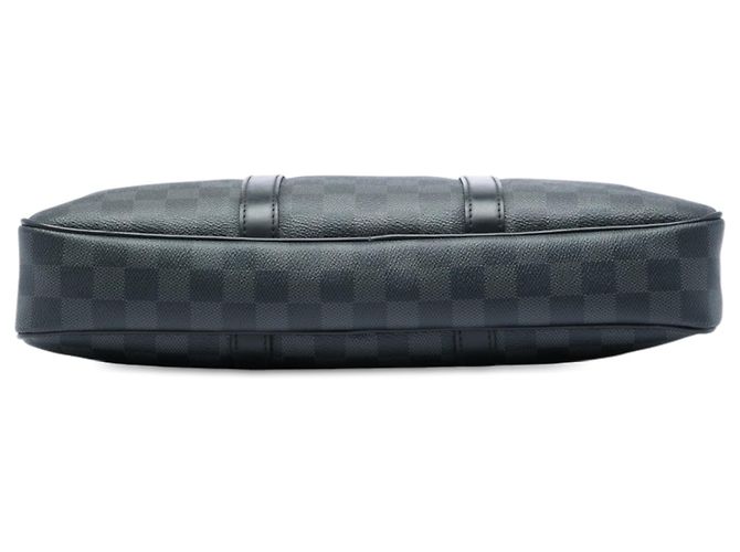 Borsa da Lavoro Louis Vuitton Damier Graphite Porte Documents Voyage PM Nera Nero - vista 3