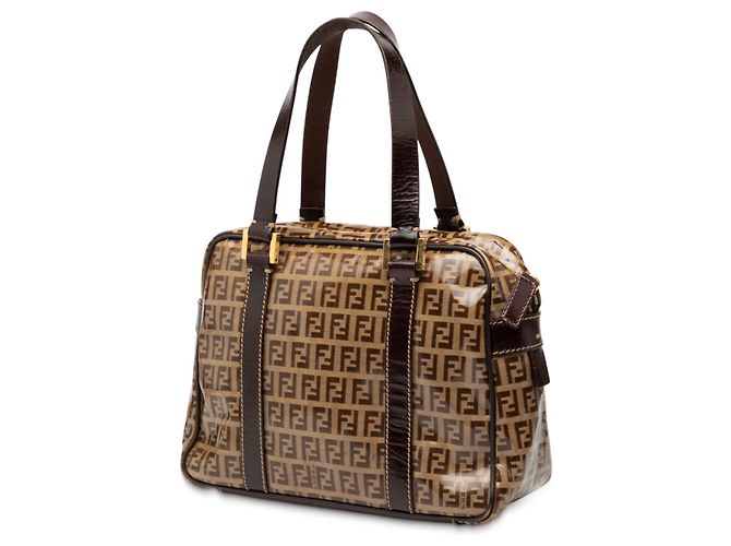 Fendi Zucchino Crystal Handtasche braun - Ansicht 2