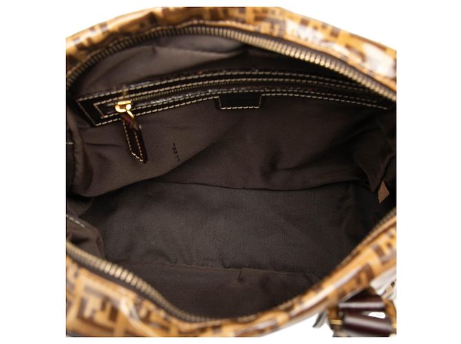 Fendi Zucchino Crystal Handtasche braun - Ansicht 4