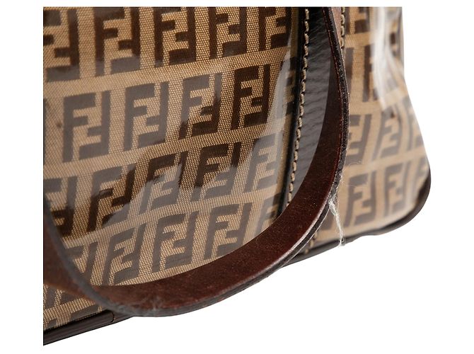 Fendi Zucchino Crystal Handtasche braun - Ansicht 7