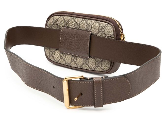 Gucci Small GG Supreme Web Ophidia Gürteltasche Beige - Ansicht 2