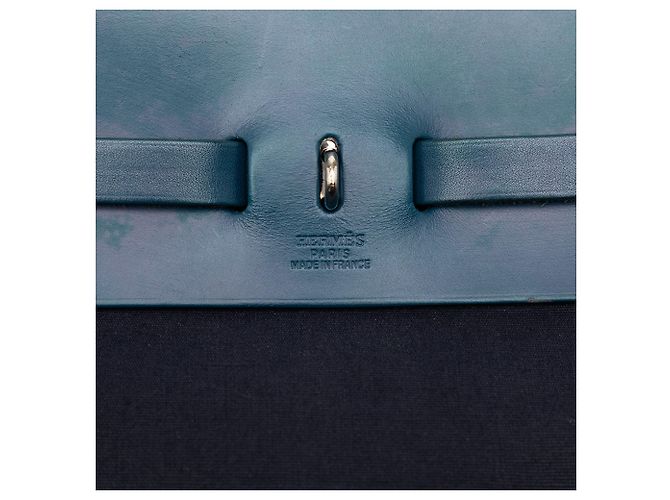 Bolso Hermès Toile Herbag MM azul - vista 6