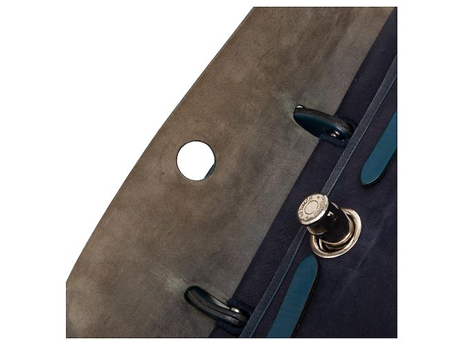 Bolso Hermès Toile Herbag MM azul - vista 8