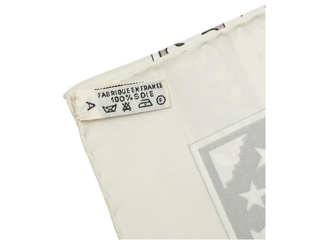 Hermès Early America Seidentuch Beige 90 - Ansicht 2