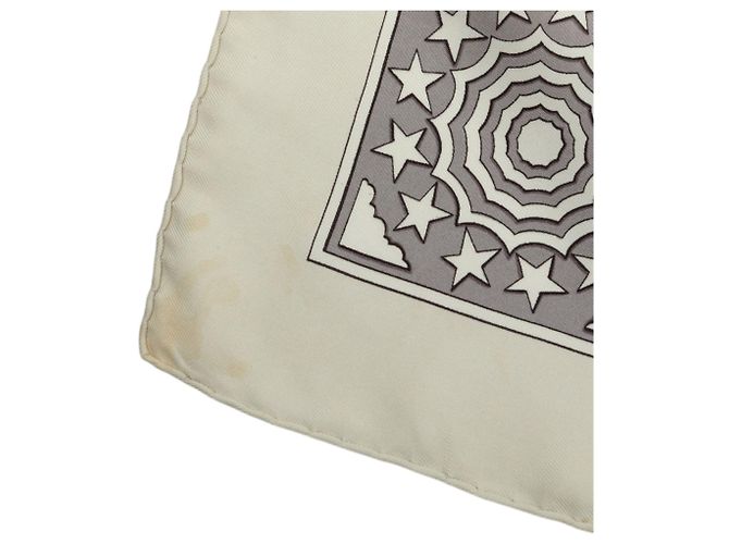 Hermès Early America Seidentuch Beige 90 - Ansicht 4