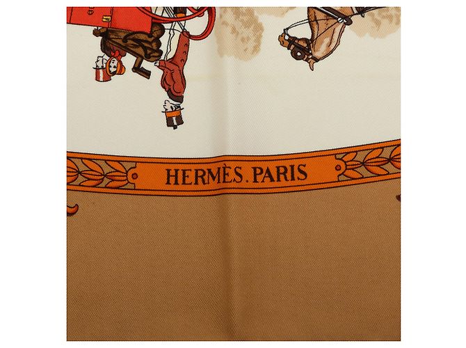 Pañuelo de seda Multi Hermès La Promenade de Longchamps 90 Multicolor - vista 5