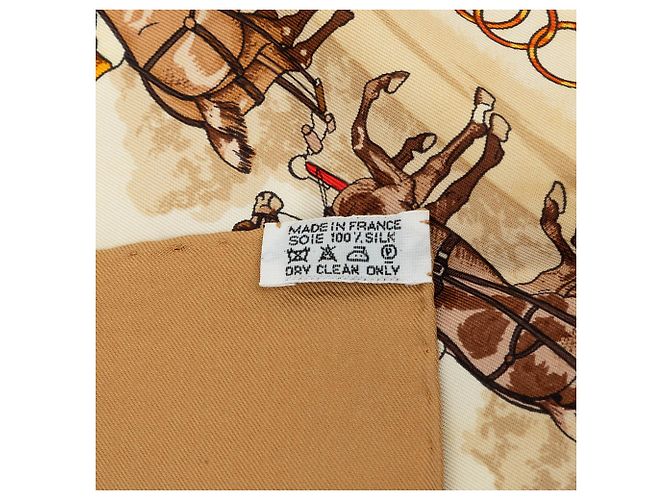 Pañuelo de seda Multi Hermès La Promenade de Longchamps 90 Multicolor - vista 7