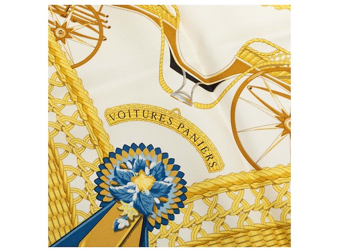 Foulard di seta Multi Hermès Les Voitures a Transformation 90 Multicolore - vista 5