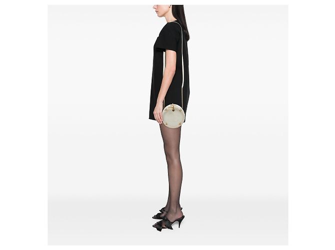 Borsa Satchel Rotonda En Vogue Chanel in Vitello Strozzato Bianca Bianco - vista 6