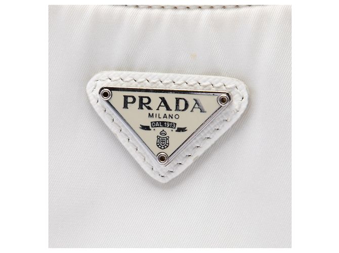 Bolso Prada Tessuto Re-Edition 2005 Blanco - vista 5