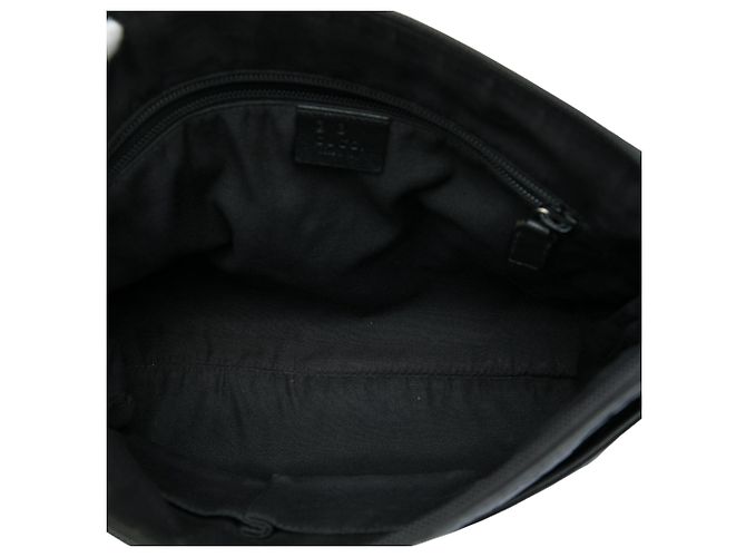 Borsa Messenger Piatta Gucci Guccissima Nera Nero - vista 4