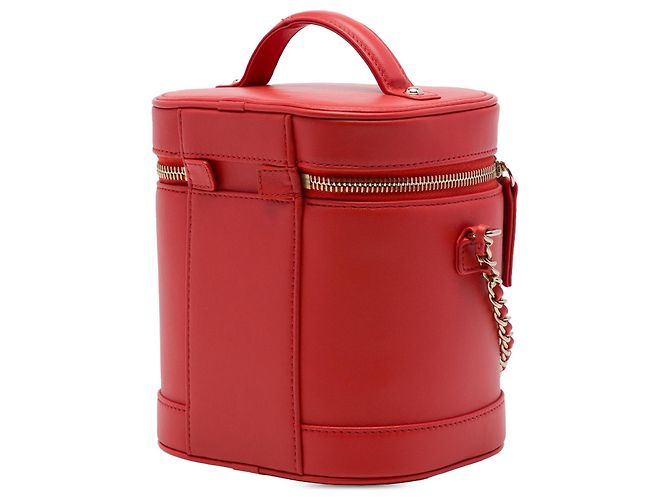 Chanel CC Vanity Case Satchel aus Lammleder in Rot - Ansicht 2