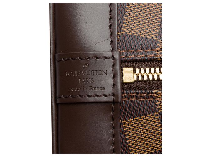 Borsa a mano Louis Vuitton Damier Ebene Alma PM Marrone - vista 5