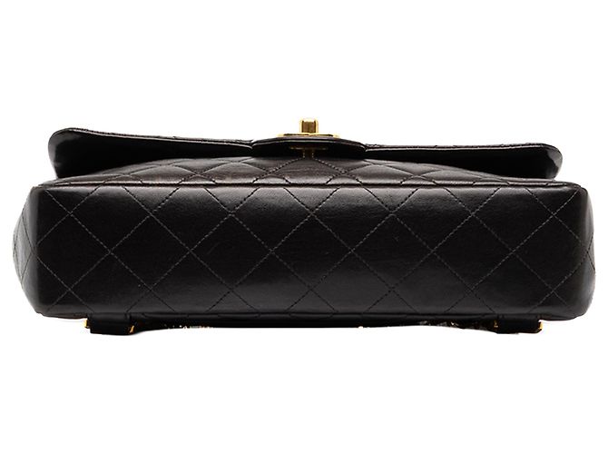 Black Chanel Medium Quilted Lambskin Flap Backpack - view 3