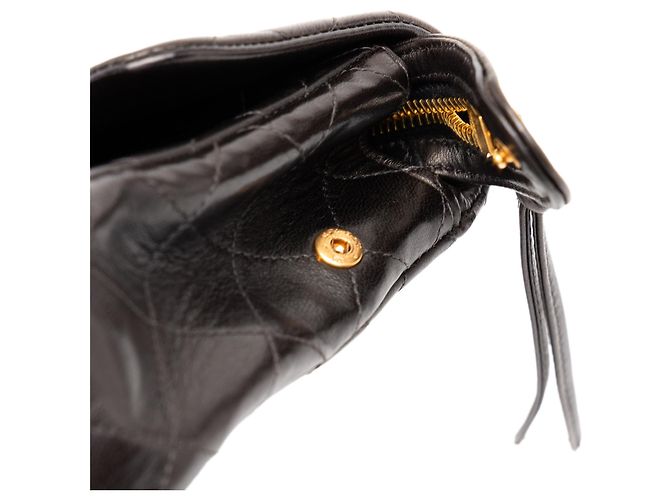 Black Chanel Medium Quilted Lambskin Flap Backpack - view 6
