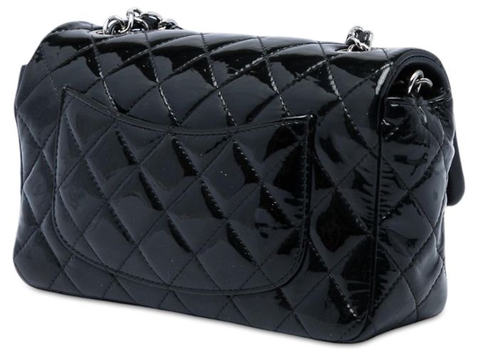 Chanel Mini Rectangular Classic Patent Single Flap Crossbody Bag schwarz - Ansicht 2