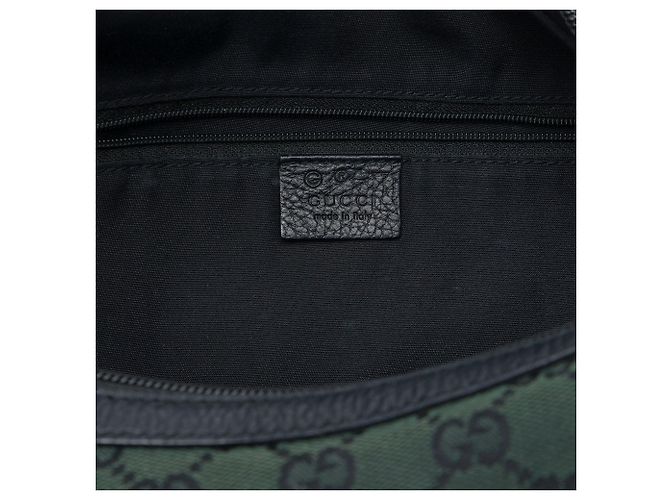 Grande Hobo in Tela GG Verde Gucci - vista 5