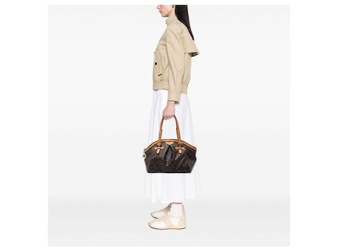 Borsa a tracolla Louis Vuitton Monogram Tivoli GM Marrone - vista 6
