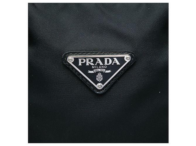 Mala de negócios Prada em Tessuto com acabamentos em Saffiano preta Preto - vista 5