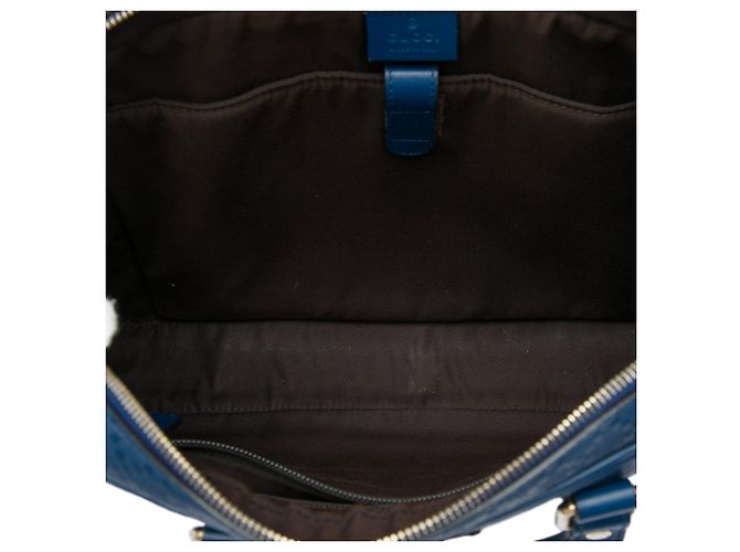 Borsa business Gucci Medium Diamante in vitello blu - vista 4
