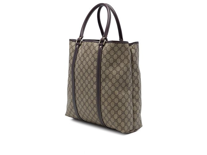 Tote Verticale Gucci GG Supreme Joy Beige - vista 2