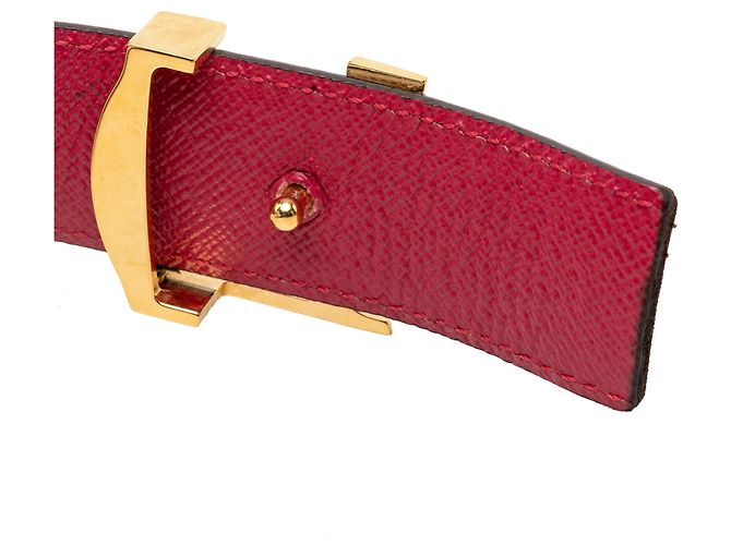 Brown Louis Vuitton Monogram Rainbow LV Initiales Reversible Belt - view 6