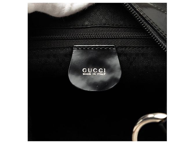 Bamboo Bolsa de ombro Gucci em nylon preto com bambu - vista 5